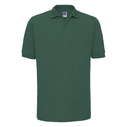 Front - Russell Mens Ripple Collar & Cuff Short Sleeve Polo Shirt