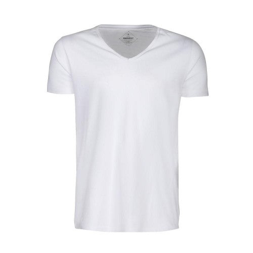 Front - James Harvest Mens Whailford V Neck T-Shirt