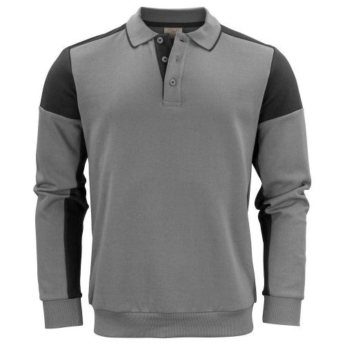 Front - Printer Unisex Adult Prime Two Tone Polo Sweatshirt