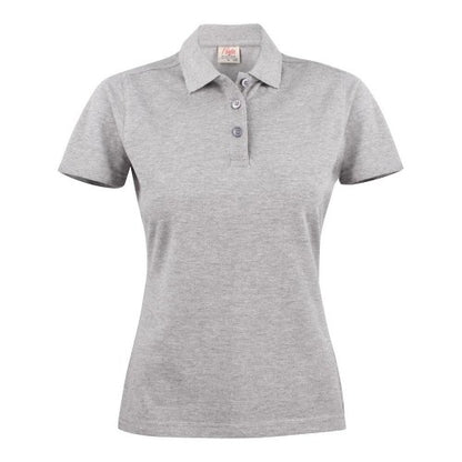 Front - Printer Womens/Ladies Surf Light Melange Polo Shirt