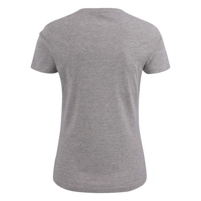 Grey Melange - Lifestyle - Printer Womens-Ladies V Neck T-Shirt