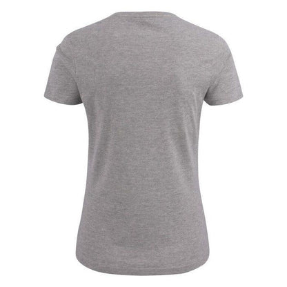 Grey Melange - Lifestyle - Printer Womens-Ladies V Neck T-Shirt