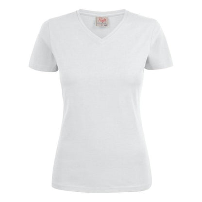 Front - Printer Womens/Ladies V Neck T-Shirt