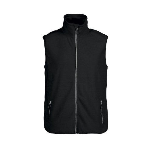 Front - Printer RED Mens Sideflip Sleeveless Fleece Top