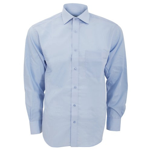 Front - Kustom Kit Mens Premium Non Iron Long Sleeve Shirt