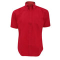 Front - Kustom Kit Mens Workwear Oxford Short Sleeve Shirt