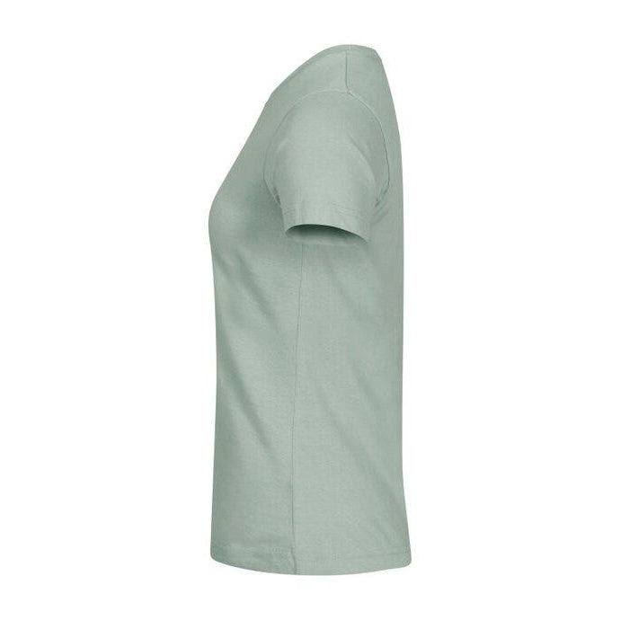 Sage Green - Side - Clique Womens-Ladies Plain T-Shirt