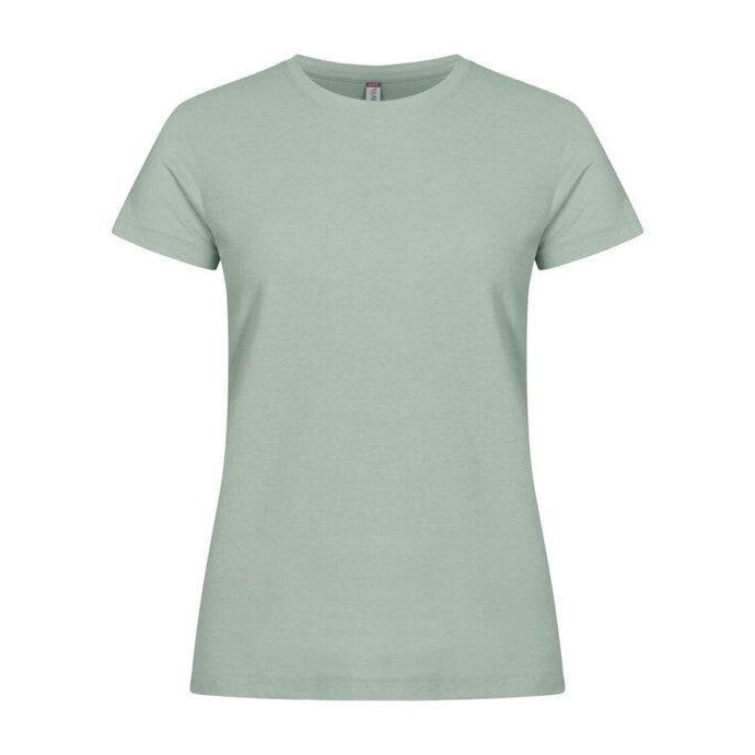 Sage Green - Close up - Clique Womens-Ladies Plain T-Shirt