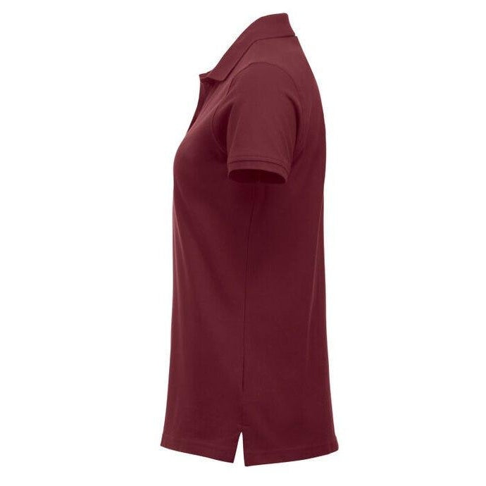 Burgundy - Back - Clique Womens-Ladies Classic Marion Short-Sleeved Polo Shirt