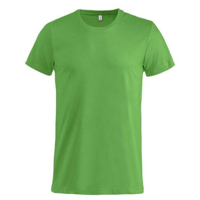 Apple Green - Close up - Clique Mens Melange T-Shirt