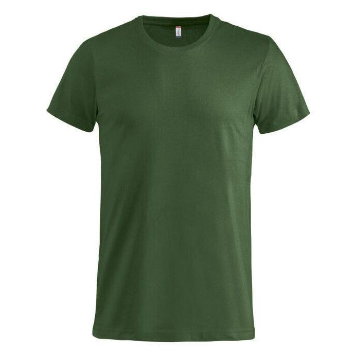 Bottle Green - Back - Clique Mens Melange T-Shirt