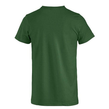 Bottle Green - Pack Shot - Clique Mens Melange T-Shirt