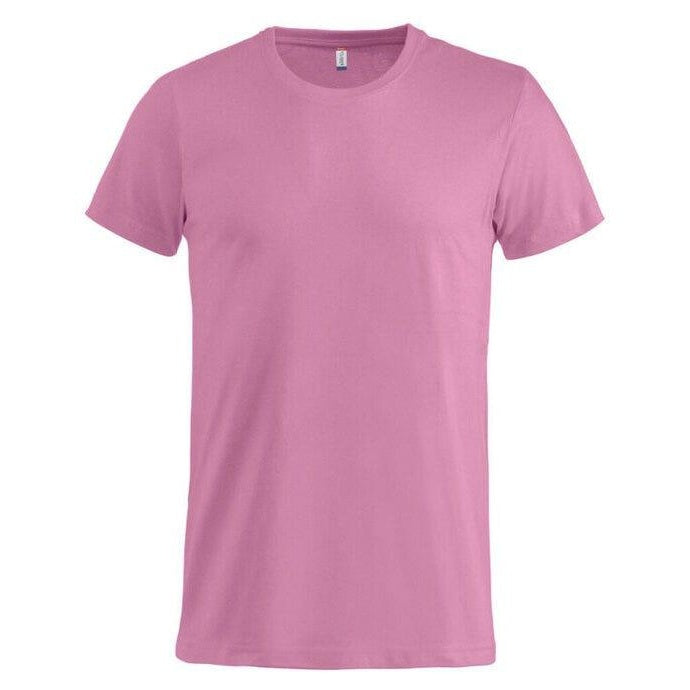 Bright Pink - Back - Clique Mens Melange T-Shirt