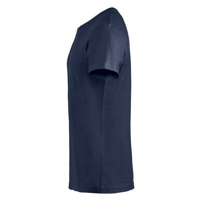 Dark Navy - Side - Clique Mens Melange T-Shirt