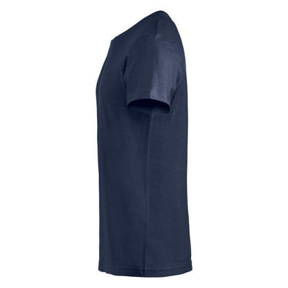 Dark Navy - Side - Clique Mens Melange T-Shirt