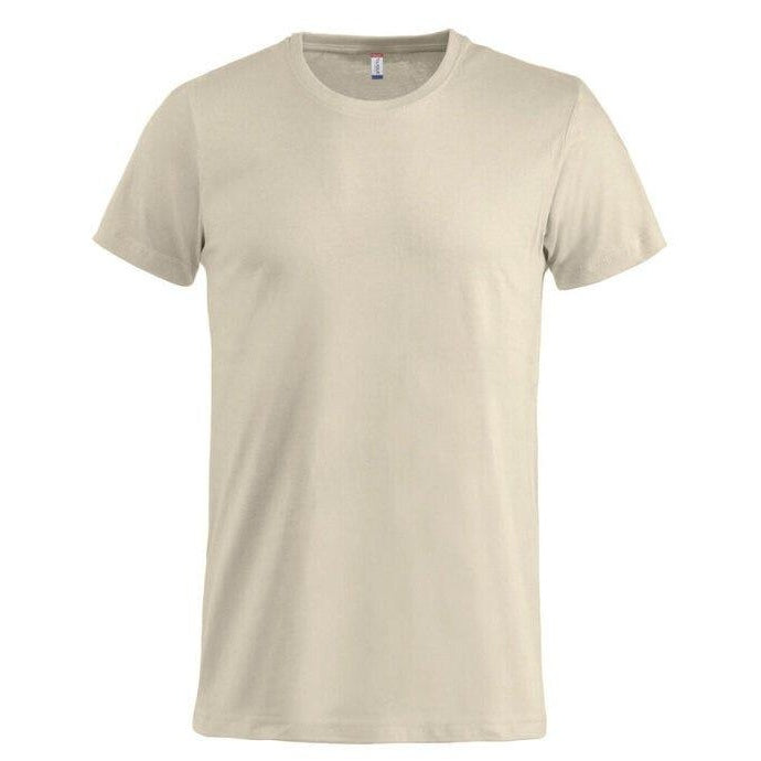 Light Khaki - Back - Clique Mens Melange T-Shirt