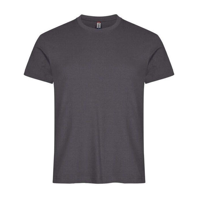 Metal Grey - Back - Clique Mens Melange T-Shirt