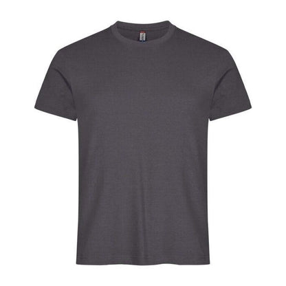 Metal Grey - Back - Clique Mens Melange T-Shirt