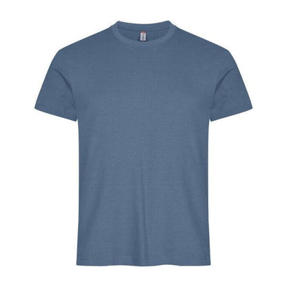 Steel Blue - Back - Clique Mens Melange T-Shirt