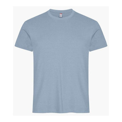 Soft Blue - Back - Clique Mens Melange T-Shirt