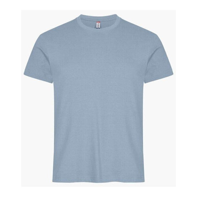 Soft Blue - Close up - Clique Mens Melange T-Shirt