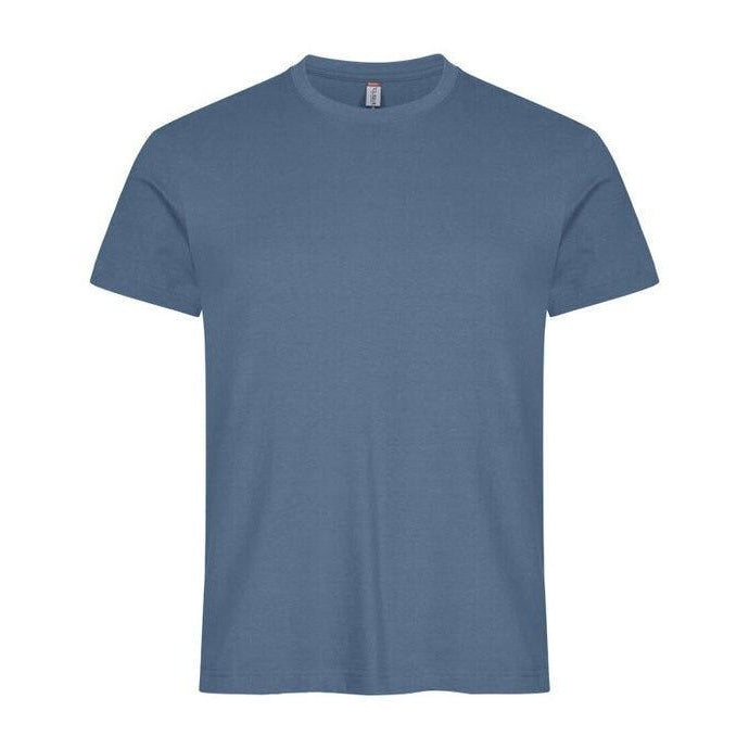 Steel Blue - Close up - Clique Mens Melange T-Shirt