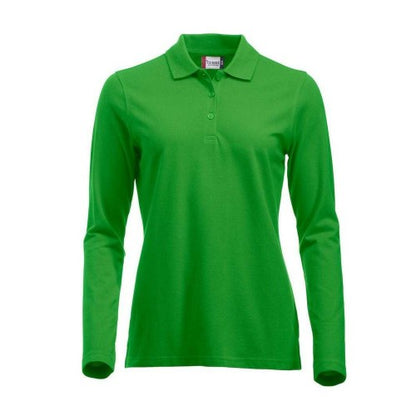 Front - Clique Womens/Ladies Classic Marion Long-Sleeved Polo Shirt