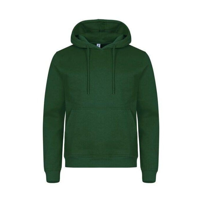 Bottle Green - Close up - Clique Unisex Adult Miami Hoodie