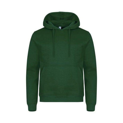 Bottle Green - Close up - Clique Unisex Adult Miami Hoodie