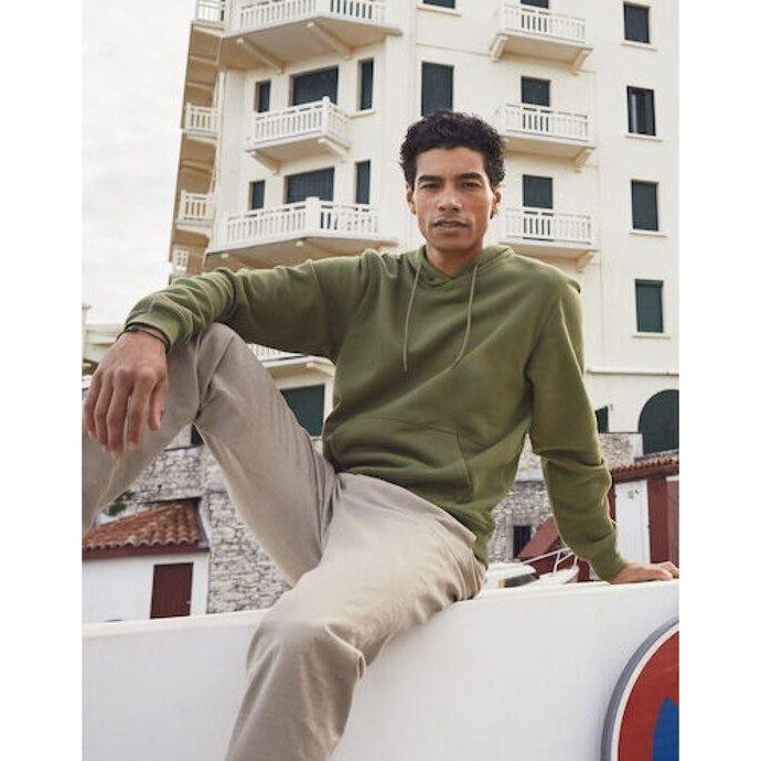 Light Khaki - Front - Clique Unisex Adult Miami Hoodie