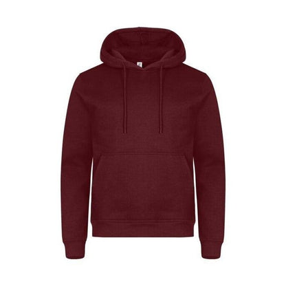 Burgundy - Back - Clique Unisex Adult Miami Hoodie