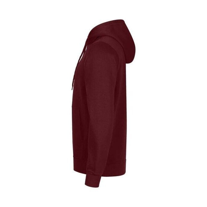 Burgundy - Side - Clique Unisex Adult Miami Hoodie