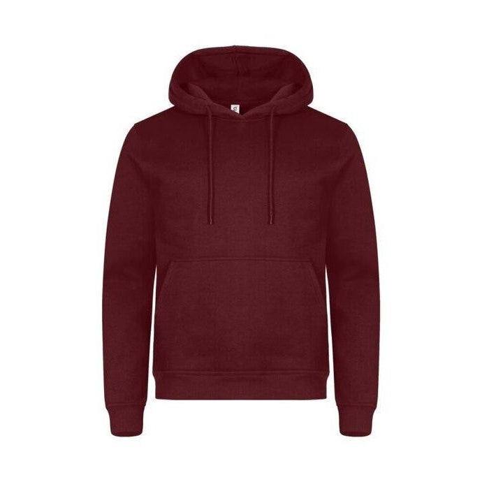 Burgundy - Close up - Clique Unisex Adult Miami Hoodie