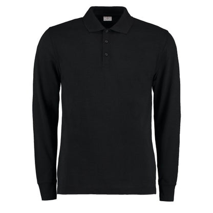 Front - Kustom Kit Mens Pique Long-Sleeved Polo Shirt