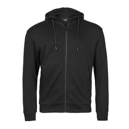 Front - Tee Jays Unisex Adult Interlock Full Zip Hoodie