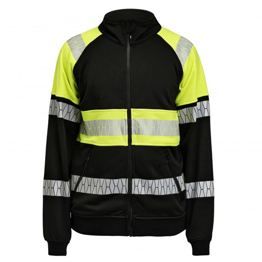 Front - Jobman Mens Hi-Vis Full Zip Jacket