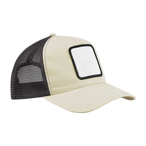 Front - Beechfield Unisex Adult Patch 5 Panel Trucker Cap