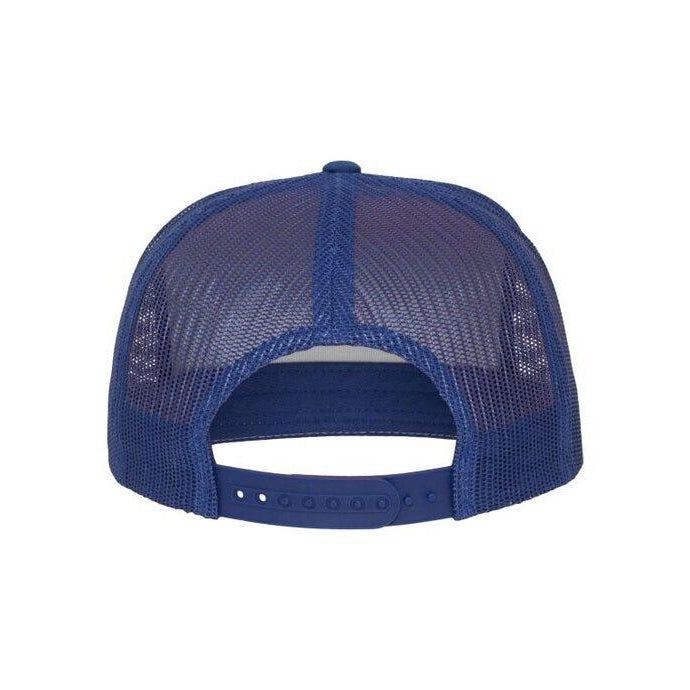 Royal Blue-White - Side - Flexfit Unisex Adult Classic Plain Trucker Cap
