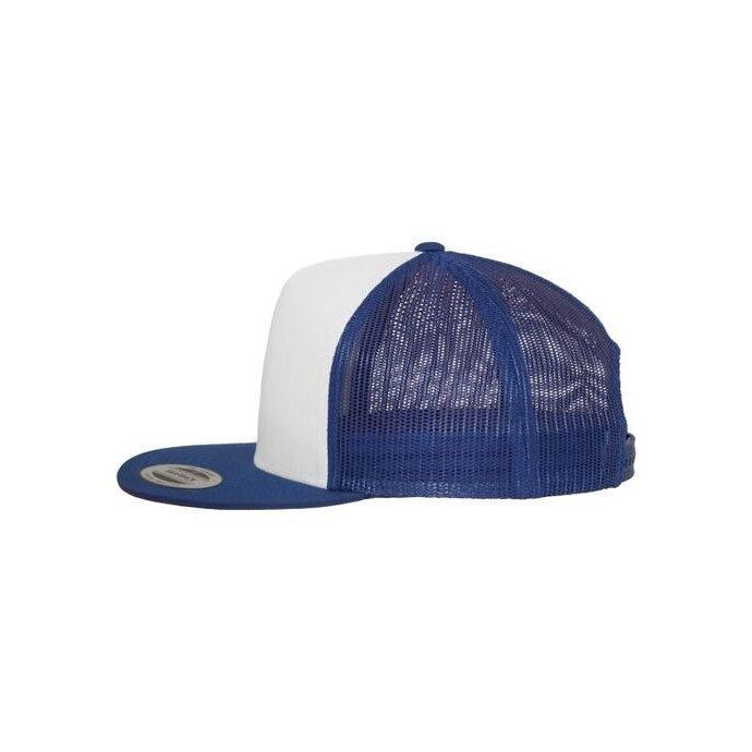 Royal Blue-White - Pack Shot - Flexfit Unisex Adult Classic Plain Trucker Cap