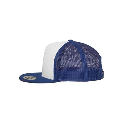 Royal Blue-White - Pack Shot - Flexfit Unisex Adult Classic Plain Trucker Cap