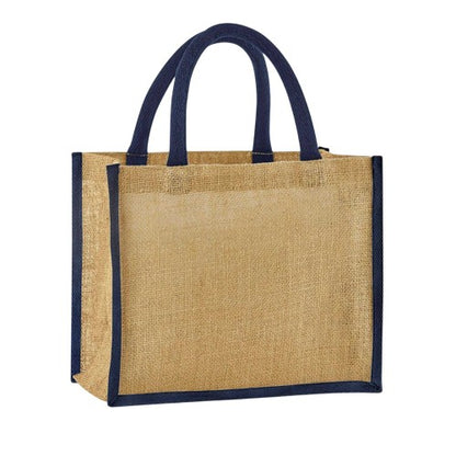 Front - Westford Mill Starched Jute Midi Tote Bag