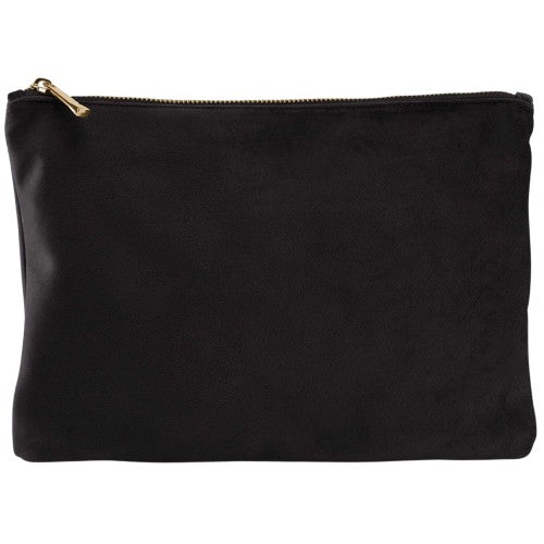 Front - Bagbase Plain Velvet Pouch