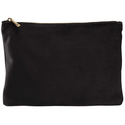 Front - Bagbase Plain Velvet Pouch