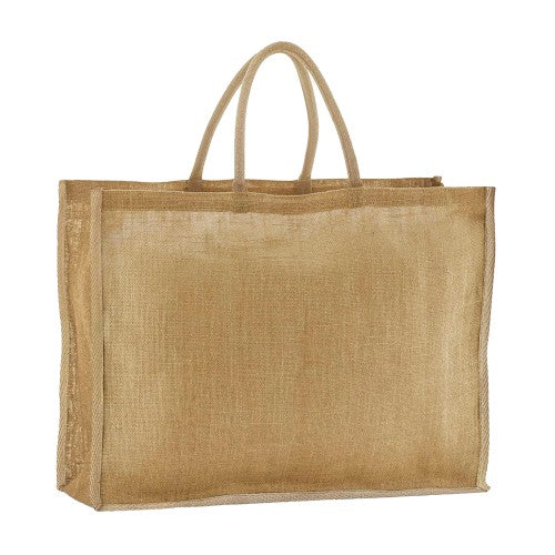 Front - Westford Mill Market Starched Jute Tote Bag