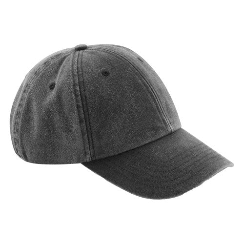 Front - Beechfield Childrens/Kids Vintage Low Profile Baseball Cap