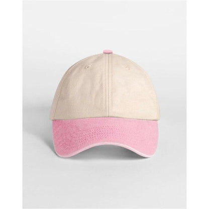 Natural-Vintage Dusky Pink - Back - Beechfield Unisex Adult Vintage Low Profile Baseball Cap