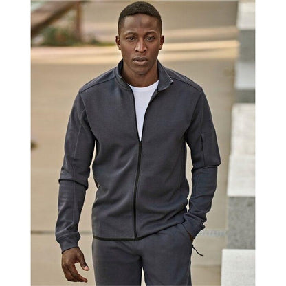 Ink - Front - Tee Jays Mens Full Zip Athletic Cardigan