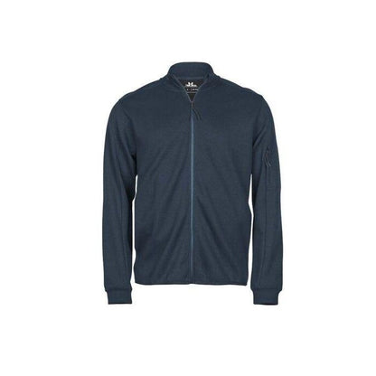Ink - Back - Tee Jays Mens Full Zip Athletic Cardigan