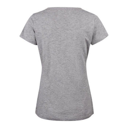 Grey Melange - Pack Shot - James Harvest Womens-Ladies Whailford V Neck T-Shirt