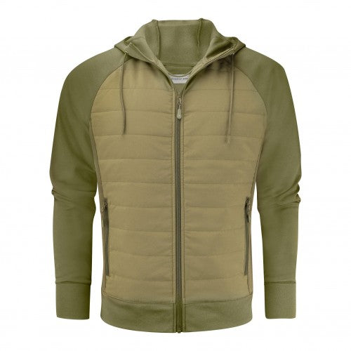 Front - James Harvest Mens Keyport Hooded Hybrid Jacket